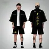 Etnisk Kläder Anime Tokyo Revengers T-shirt Hanagaki Takemichi Ken Ryuguji Cloak Topps Jackor Draken Haori Ryuguuji Mikey Kimono Coats Män