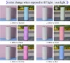 US Warehouse 20oz Sublimation Tumbler Blanks UV färgförändring Skinny Glossy Cup Shimmer Glitter Ups Dubbel Vägg Rostfritt Stål Container Partihandel Lock Halm