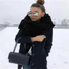 Scarves Fashion Winter Thick Warm Big Scarf Shawl Women Wraps Vintage Polar Fleece Windproof Solid Color Wild 176cm8658246