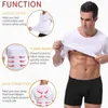 Männer Abnehmen Body Shaper Bauch Control Shapewear Mann Shapers Modellierung Unterwäsche Taille Trainer Korrigierende Haltung Korsett T-Shirt