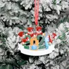 2021 Graduatie seizoen kerstfamilie decoraties DIY handgeschreven groeten kerstboom hanger geschenken