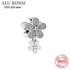 S925 Perline in argento sterling per donne fiori scarpe da violino libellula DIY Fit Pandoras charms Fascino originale braccialetto di moda regalo gioielli