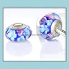 Cancamini Risultati di gioielli Componenti Sier Flower Murano Glass Perle adatte braccialetti Braccialetti originali European Delivery Drople Delive 2021 JNSFB