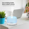 Home Fragrance Lamps 110V 12W 450ml Aroma Diffuser Plastic with White Remote Control and Colorful Light Whit