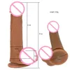 Consolador realista vibrador telescópico oscilación vibratorio Artificial masturbación femenina pene juguetes sexuales para mujeres productos para adultos 2479616