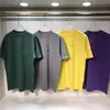 Najnowszy projektant Luxurys Męskie T Shirt Czarny Biały Zielony Off Design List Koszule Mężczyźni Kobiety Koszulki Krótki Rękaw Oversize S M L XL Najwyższej jakości