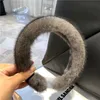 Cute Real Mink Fur Headband Womens Ladies Fashional Hair Band Hair hoop Decor Hair