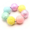 Nieuwste Kids Baby Schattig Chunky Bubblegum Beaded Ketting Armband DIY Kleurrijke Acryl Kralen Sieraden Voor Meisjes Kind Gift