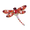 Pins broches Doreenbeads Crystal Dragonfly pin vintage broche voor vrouwen jas dierenstijl accessoires mode delicate sieraden 1pc Seu22