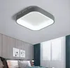 Novo padrão quadrado moderno LED teto luz lustre levou lâmpada de teto para sala de estar quarto cozinha conduziu luzes de teto montado superfície