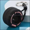 Porte-clés accessoires de mode Pvc caoutchouc souple belle créative pneu pendentif voiture porte-clés Couple cartable livraison directe 2021 4Guim