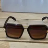 Mode-Sonnenbrille, hochwertige Sonnenbrille mit großem Rahmen, Metall, Rap-Hip-Hop-Stil