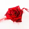 8 stks Rose Hoofddeksels Haar Clip Veer Rose Hoofdtooi Party Broche Hoofd Bloem Meisje Dames Borst Pin School Kids Dance