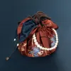 Сумки для хранения Хан Китайская одежда Аксессуары для одежды Маленькая сумка Большая емкость DrawString Sugar Color Вышитая праздничная сумочка