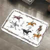 침구 릿 승마 카펫 잉글랜드 전통 승마 비 슬립 러그 동물 바닥 매트 흡수 스포츠 Doormat 침실 210301