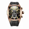 Reef Tiger Aurora Serier RGA3069 Men Fashion Multifunction Concept Dial Automatic Mechanical Wrist Watch With Luminous Analog