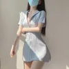 Nouveau Kawaii infirmière Cosplay Anime sous-vêtements Sexy col en V uniforme tentation jeu de rôle Lingerie tenues de femme de chambre Y0913