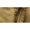 Sommar Mäns Baggy Multi Pocket Militär Zipper Cargo Shorts Breeches Male Long Army Green Khaki Mens Tactical 210716