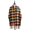 Kobieta Plaid Kobiety Zima Długa Tassel Szal Moda Street Imitacja Cashmere Ciepłe Szalik Mężczyźni