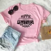 Elimiiya Hippie Soul Women T Shirt Short Sleeve Oversized Print O-neck Tshirt Kvinna Casual Ladies Tops T-shirts 210623