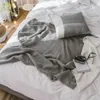 REGINA luxe Partysu tricoté jeter couverture été Camping en plein air apaisant portable châle Plaid couverture décor à la maison canapé couvertures