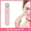 RF Eye Massager Radio Frequency Skin Anti Wrinkle Dark Circle Remove Electric Heating Vibration Massage Pen 220209