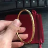 Braccialetti per braccialetti braccialetti braccialetti di lusso a vite di gioielli braccialetti di moda da uomo uomo ama la taglia regalo 17 19 21 senza scatola