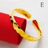 Armreif 10 mm dicke Manschette Damen Dubai Armband Schmuck 18 Karat Gelbgold gefüllt klassische weibliche Accessoires5737575