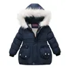 1 2 3 4 Years Girls Winter Warm Jacket Heavy Thick Plus Velvet Hooded Coat For Kids Children's Outdoor Travel Clothing 211204