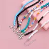 1 PC Handmade Beaded Anklet Seed Bead Adjustable Colorful Ankle Bracelet On The Leg Foot Trendy Jewelry For Women Men 21.5cm