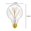 Bulbos Home Retro Bulbo E27 Luz LED Filamento 110 V 220 V 4W Dimmable G95 Vintage Ampola Lâmpada Espiral Incandescente