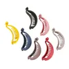 Korean frosted candy banana vertical clip lady hairpin back head horsetail clip grab headdress adult hair accessories