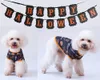 Vêtements pour chiens doux Chemise de Noël pour petits chiens et chats Vêtements imprimés pour animaux de compagnie Halloween T-shirt pour animaux de compagnie Chemises respirantes pour chiots Fêtes de la Toussaint A85