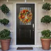 Wreaths Decorative Flowers & Wreaths Home Decoration Outdoor Front Door Fall Decor Autumn Wreath Rattan Wedding Garlands Artificial Decora