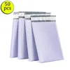 Bolsas de embalagem Lavanda Roxo Bubble Mailer 50 pcs Poly Poly Envelopes de correspondência para embalagem auto selo saco