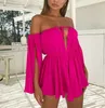 Moda Damska Dress Off Ramię Mini Sukienki Sexy Slash Neck Sukienki Summer Casual Bez Rękawów Beach Suknie Topy Ubrania Nowy