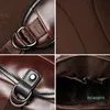 Zaino vintage da uomo Zaino comodo per laptop Borsa da scuola di design Borse da viaggio in pelle PU maschile Borsa da zaino di grande capacità336A