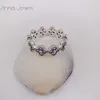 Gioielli estetici che fanno monili di nozze Boho Style Engagement Oriental Blossom Pandora Anelli per le donne Uomo Coppia anello anello set compleanno Regali di San Valentino 191000CZ