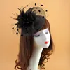 Headpieces Women's Fashion Party Fascinator Hårtillbehör Fjäderklipp Hatt Flower Lady Veil Daily Hairpins