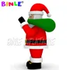 sale funny giant inflatable santa claus with bag christmas inflatables character balloon for advertising Decoration outdoor events