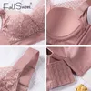 FallSweet Draht Frei BH Frauen Plus Größe Lingeire Sexy Spitze Unterwäsche Dünne Tasse Büstenhalter Femme 34 bis 50 211217