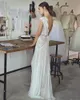 Boho Wedding Dresses Lace Applique Bohemian Bridal Gowns with Cap Sleeves and V Neck Pleated Skirt Elegant ALine Beach vestido de7570951