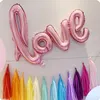 Ligatures LOVE Foill Balloon Party Supplies Romantic Valentine's Day Love Letter Balls Globos Photo Props Supplies