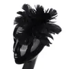 Hair Accessories Multicolor High Quality Feather Flowers Fascinator Children Party Brooches Hats Red Wedding XMF371