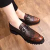 Mocassins à motif Crocodile pour hommes, chaussures à la mode, robe de soirée, grande taille: US6.5-US10, 2022