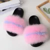 Mulheres Mulheres Raccoon Pele Chinelos Senhoras Senhoras Slides Feminino Feminino Sandálias Fluffy House Sapatos Menina Bonito Flip Flops Grande Tamanho H0914