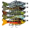 10 cm 15.5 g 6 # haak multi-sectie vis hard aas lokken 15 kleur gemengde visserijhaken pesca visgerei accessoires 28 z2