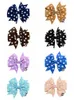 Ribbon Bow Dot Girl Hairpins Colorful Children Hair Clip Boutique Kids Girls Bows tie Kid Hairs Accessories 20 Colors Fashionable cute headband Head rope