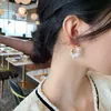 Elegant Drop Earring Luxury Pearl Hoop Earrings For Woman Fashion Wedding Party Jewelry1244392