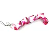 10st Red Flower Fashion Simple Chain Neck ID-kort Mobiltelefon USB Key Lanyard